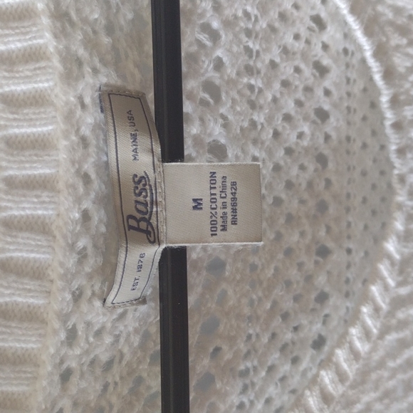 Bass white sleeveless sweater - Picture 3 of 3